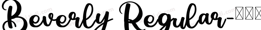 Beverly Regular字体转换